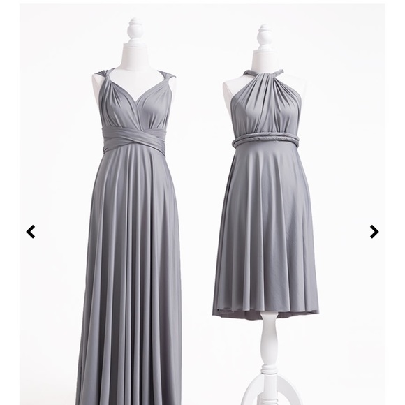 Von Vonni Multi way Gray Dress - Picture 5 of 13